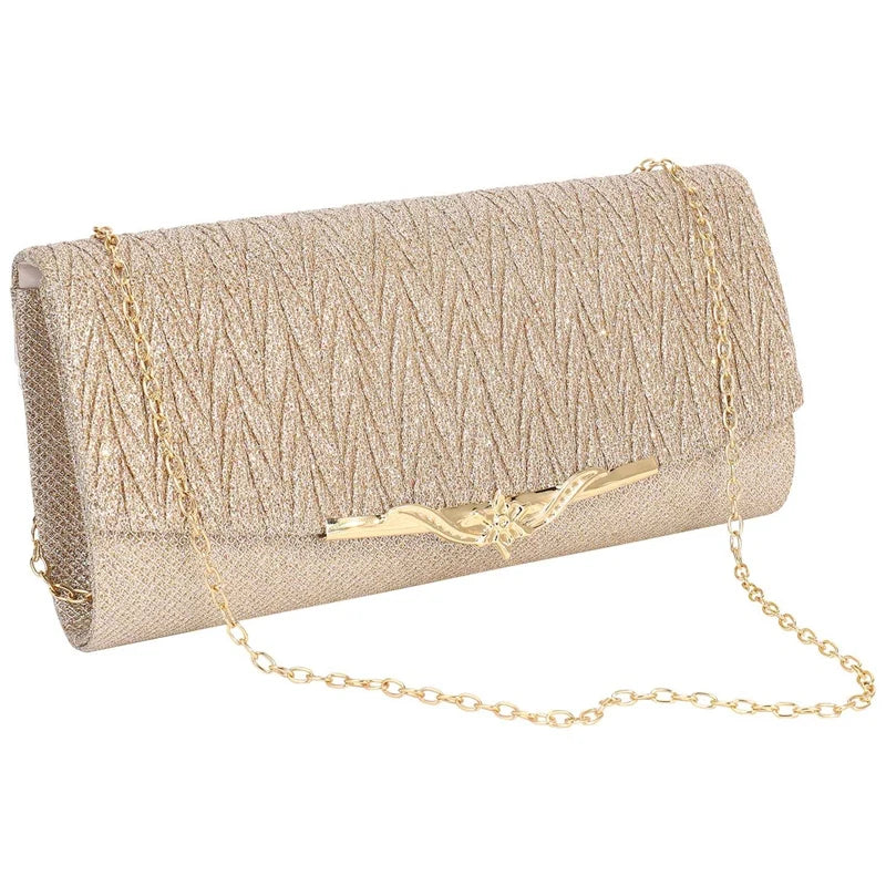 AOAO Women’s Party Clutch – Glitter Wedding Handbag