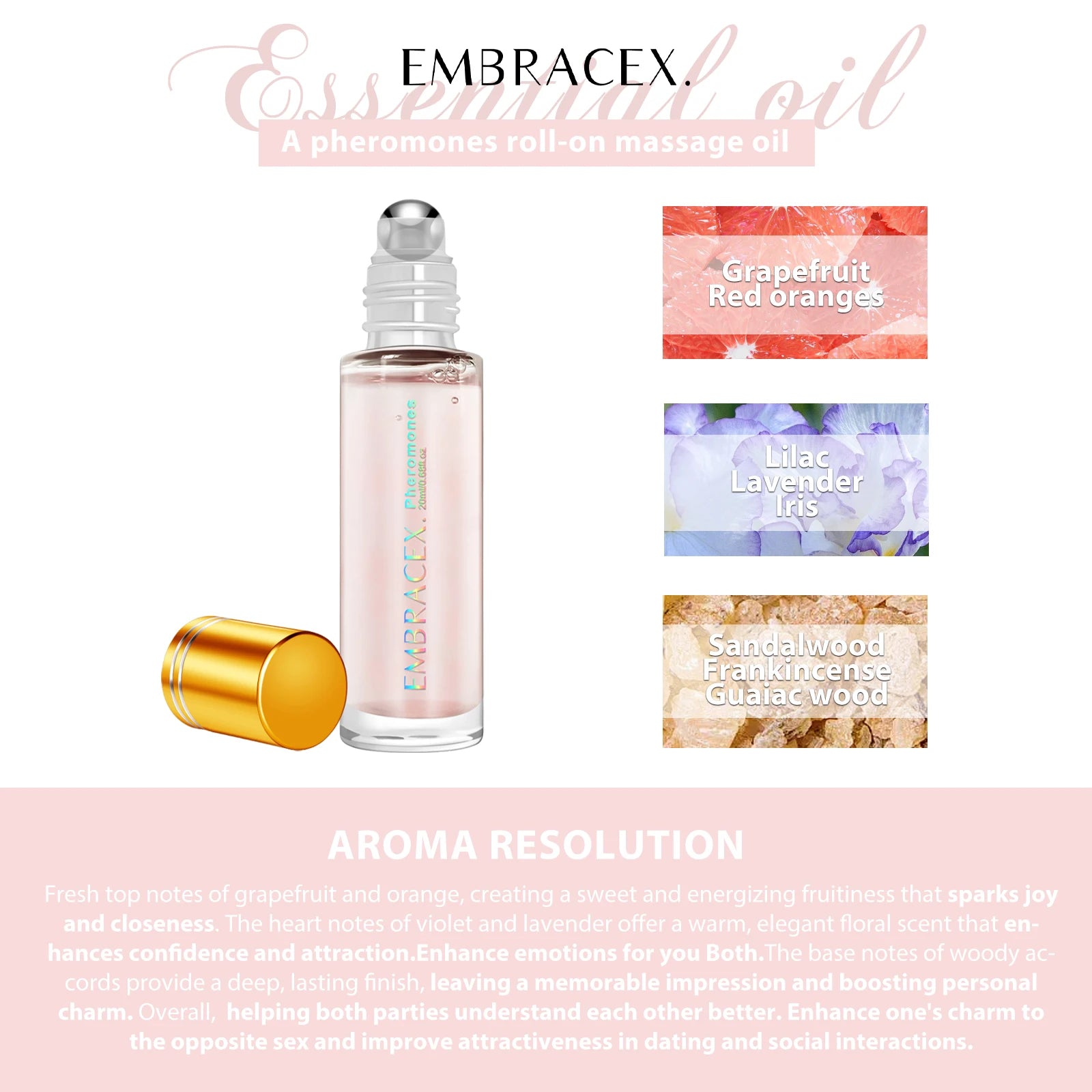 Pheromone Perfume for Women – 20ml Long-Lasting Roll-On Oil