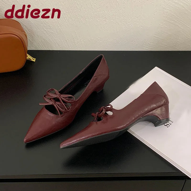 Luxury Butterfly-Knot Pumps – Fashion Slip-On Women’s Shoes