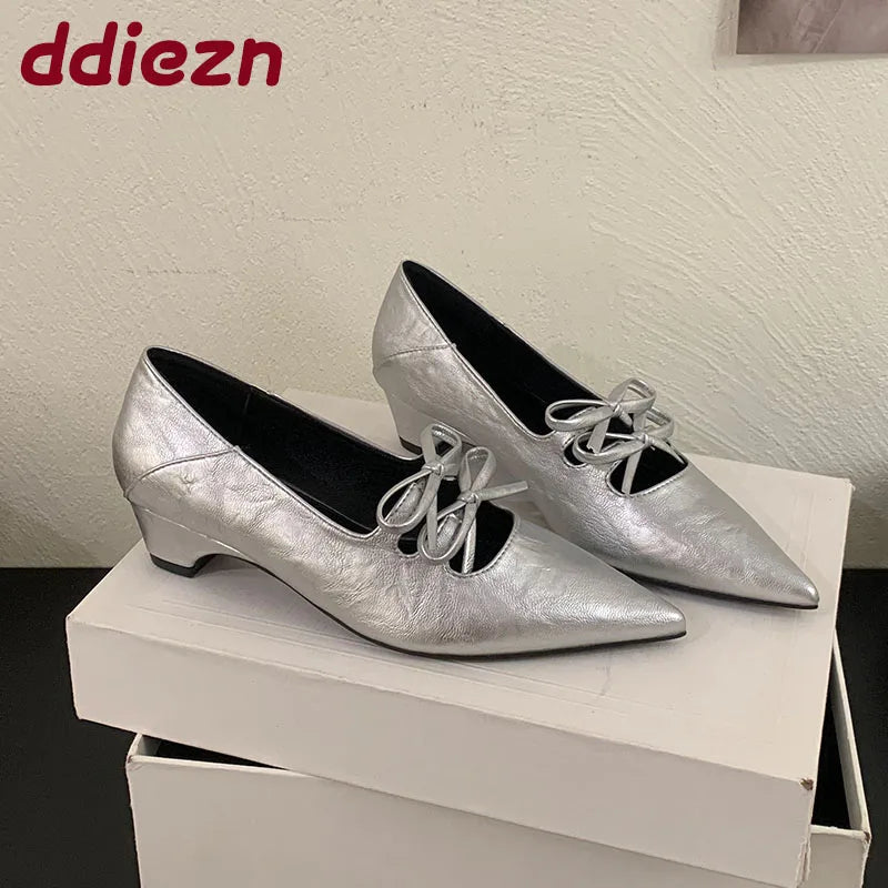 Luxury Butterfly-Knot Pumps – Fashion Slip-On Women’s Shoes