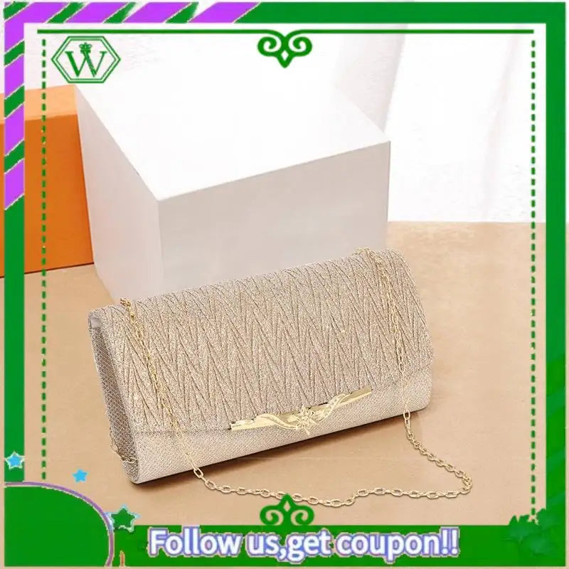 Elegant Glitter Handbag – Chain Shoulder Bag for Women