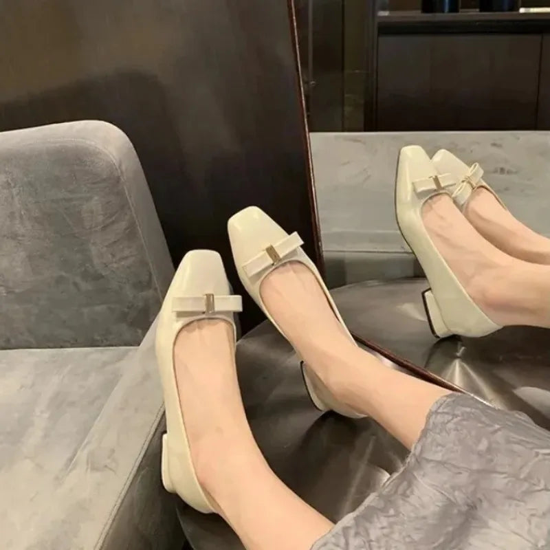 Leather Grape Open-Toe Chunky Heels — Metal Buckle Accent (2025)