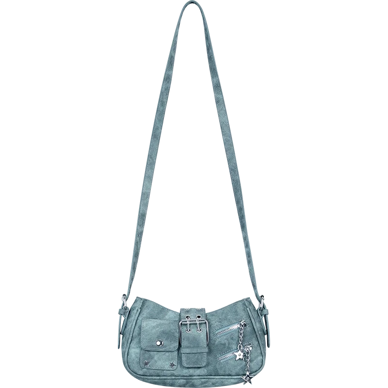 Trendy ELFSACK Summer Bag – Y2K Star Chain Crossbody Handbag