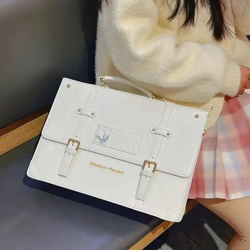 Fashion Y2K Ita Backpack – Preppy Style Transparent Handbag