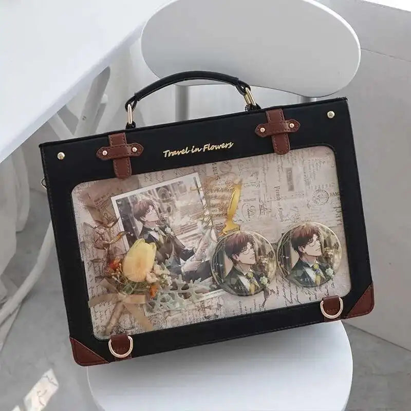 Fashion Y2K Ita Backpack – Preppy Style Transparent Handbag