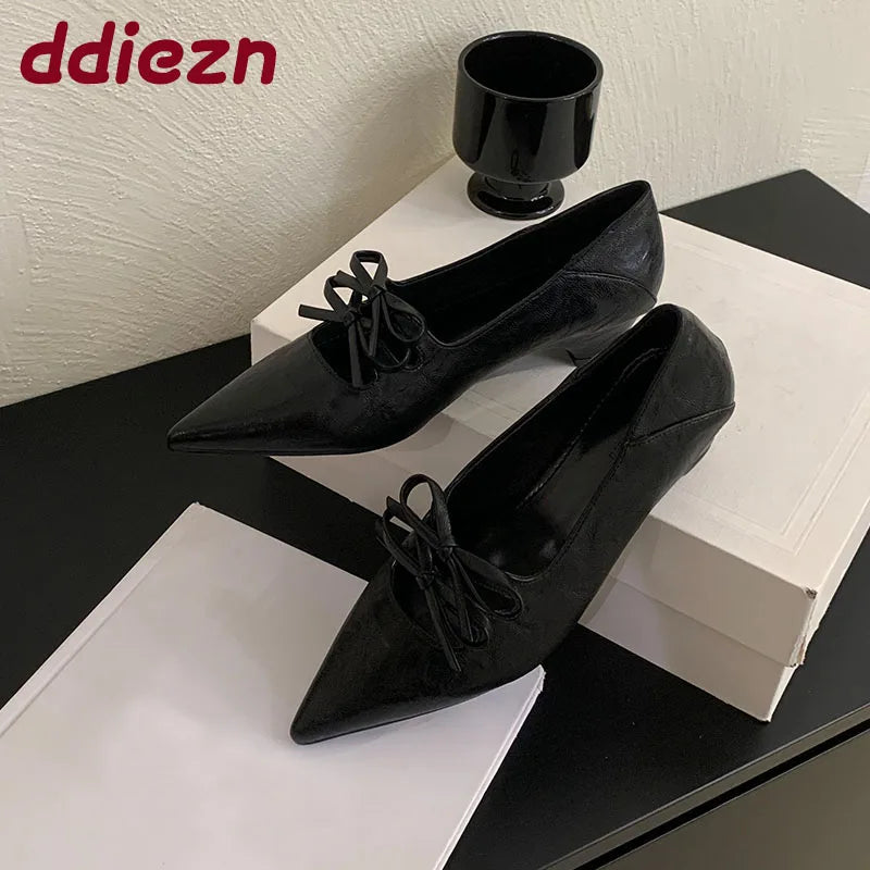 Luxury Butterfly-Knot Pumps – Fashion Slip-On Women’s Shoes