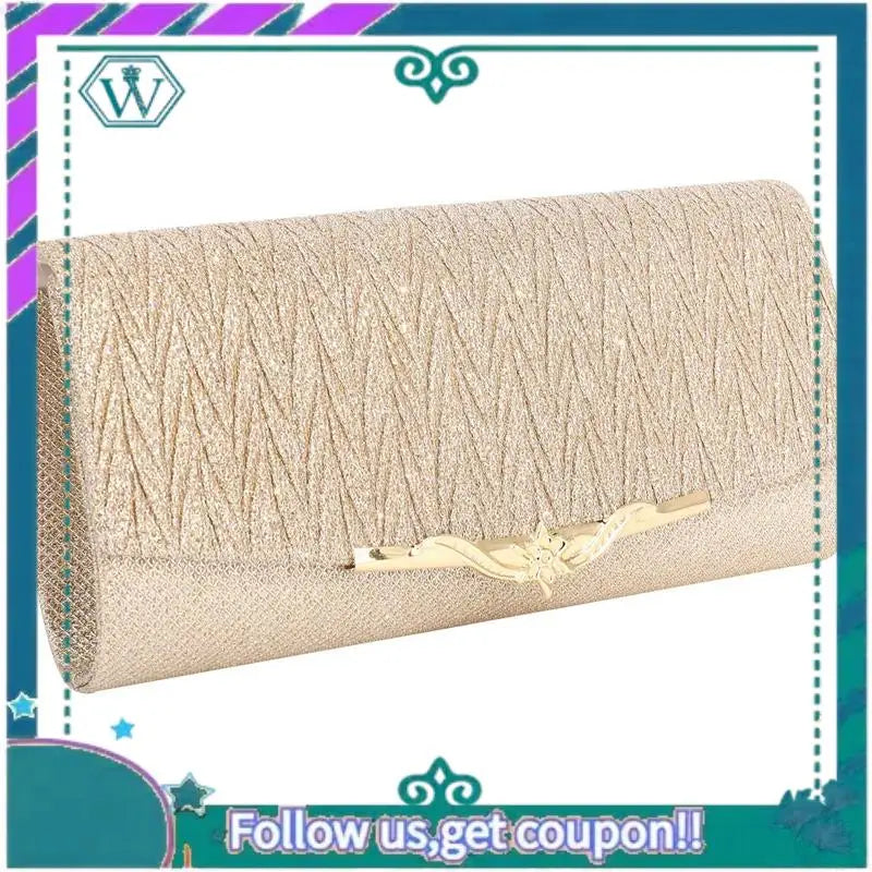 A09P Women’s Glitter Evening Clutch – Wedding & Party Bag