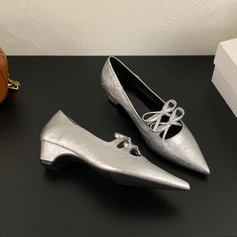 Luxury Butterfly-Knot Pumps – Fashion Slip-On Women’s Shoes