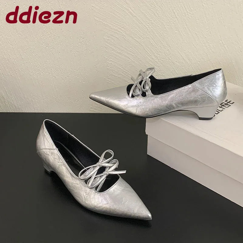 Luxury Butterfly-Knot Pumps – Fashion Slip-On Women’s Shoes