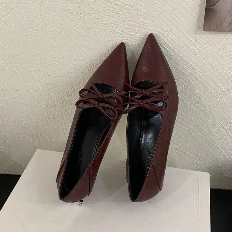 Luxury Butterfly-Knot Pumps – Fashion Slip-On Women’s Shoes