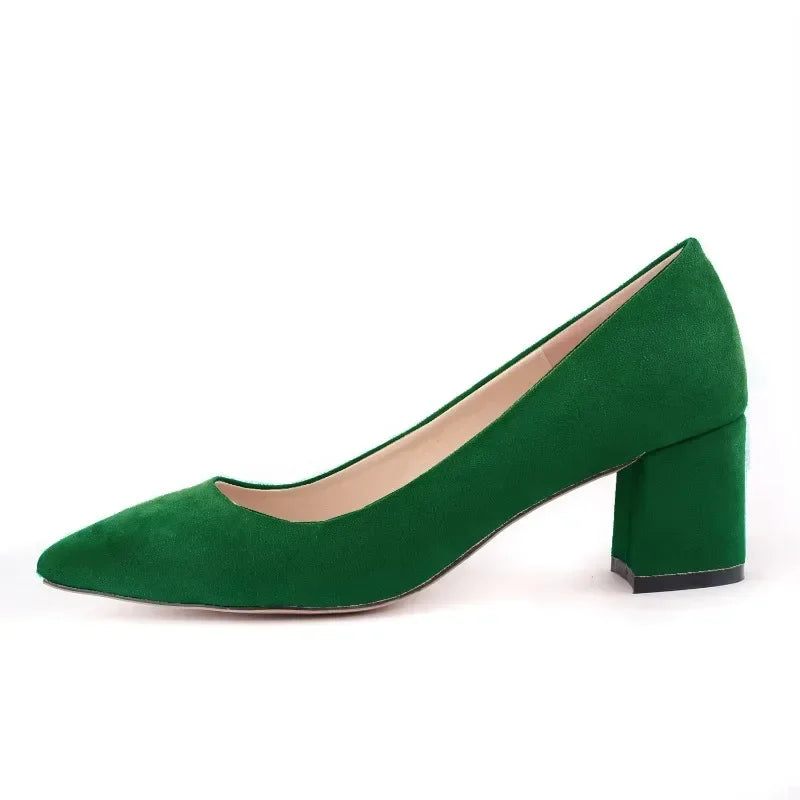 Shallow Pointed Single Pumps — Dressy High Heels