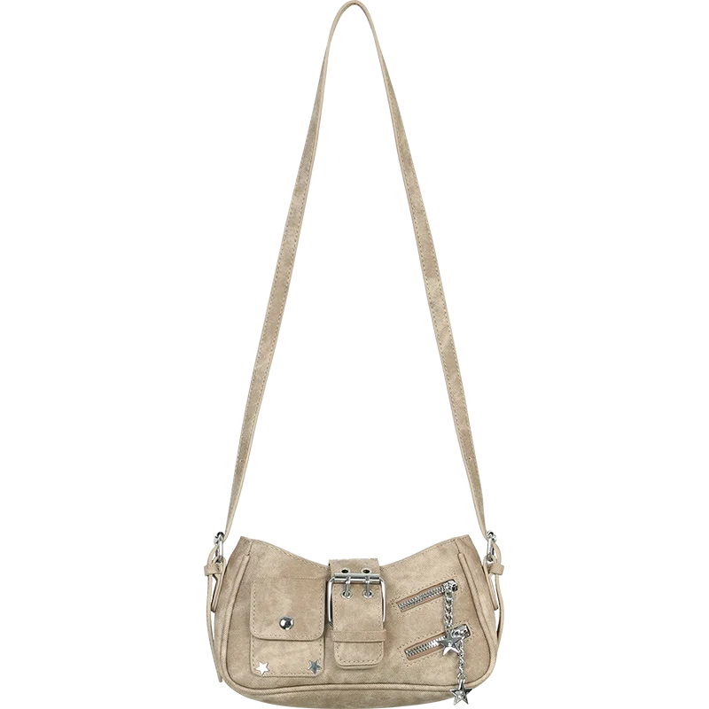 Trendy ELFSACK Summer Bag – Y2K Star Chain Crossbody Handbag
